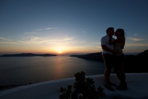 oia sunset santorini