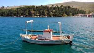 A romantic boat trip along the coast of Chios
