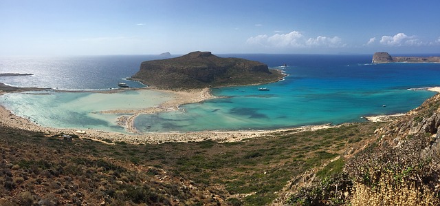 A lagoon beach in Crete