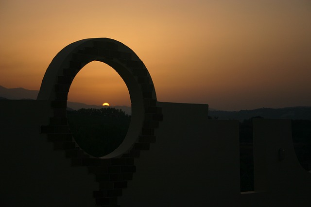 sunset in Crete