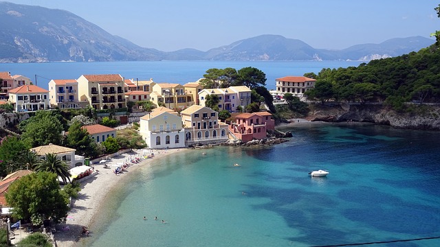 Corfu island in greece