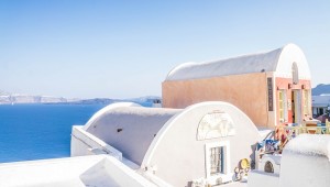 oia sunset santorini honeymoon