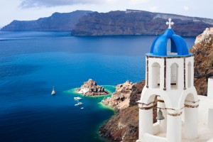 church bell in Santorini